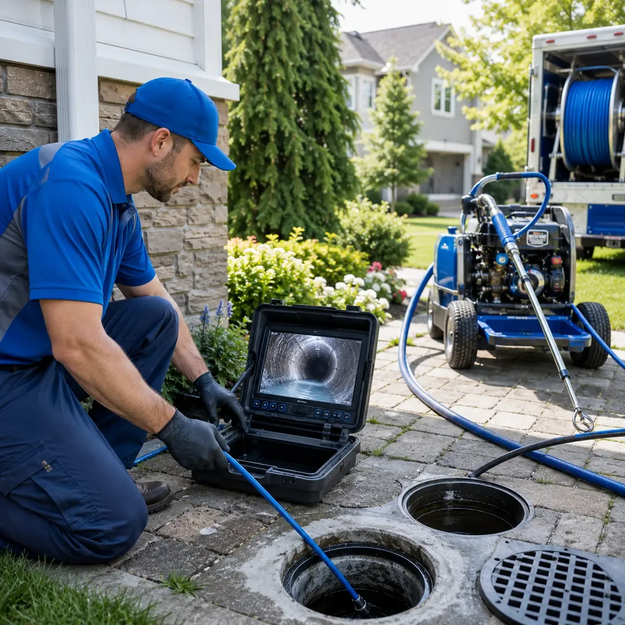 Outdoor drain cleaning professionals serving Cushing, OK